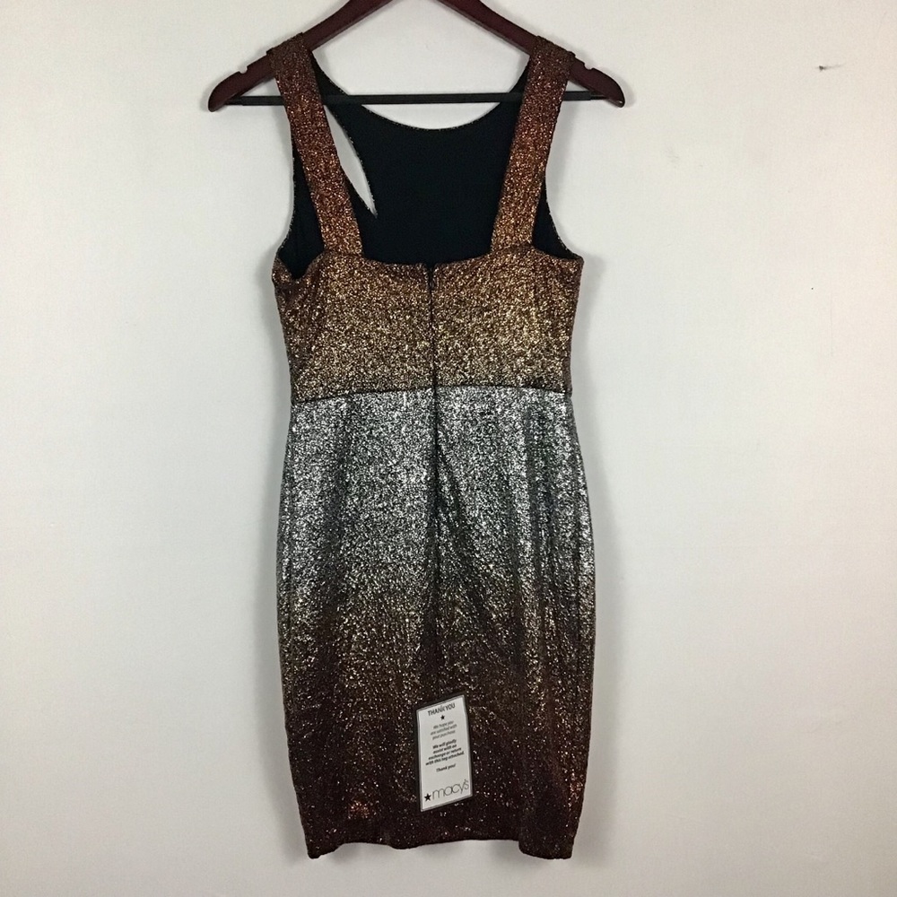 NWT! GUESS Ombré Glitter Metallic Bodycon Dress 4 - Picture 5 of 5